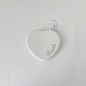 Coach White Heart Compact Mirror | Nwt